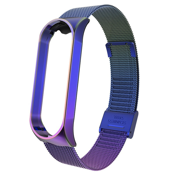 Strap For Xiaomi Mi Band 3 4 Wrist Metal Bracelet Screwless Stainless Steel for Xiaomi Mi Band 4 3 Strap Wristbands Pulseira