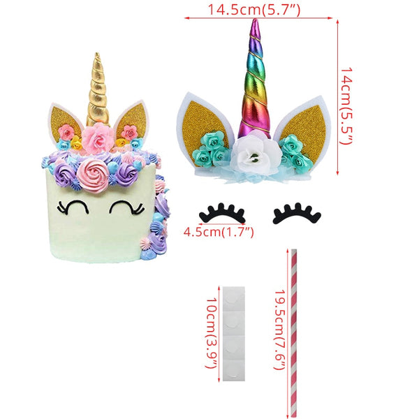 WEIGAO Unicorn Party Decor Birthday Party Decorations Kids Unicorn Theme Paper Hat Napkins Plate Girl Happy Birthday Gifts Sets