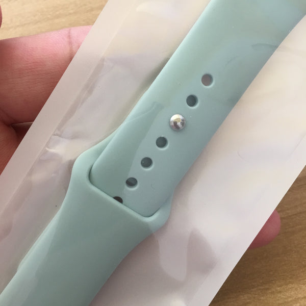 Soft Silicone Sport Band For Apple Watch Series 5 4 3 2 1 42mm 38mm 40mm 44mm Wrist Bracelet Strap For iWatch