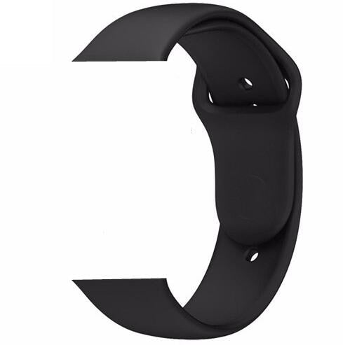 Soft Silicone Sport Band For Apple Watch Series 5 4 3 2 1 42mm 38mm 40mm 44mm Wrist Bracelet Strap For iWatch