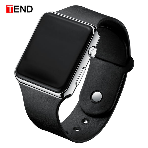 Fashion Men Watch Women Casual Sports Bracelet Watches White LED Electronic Digital Candy Color Silicone Wrist Watch Children