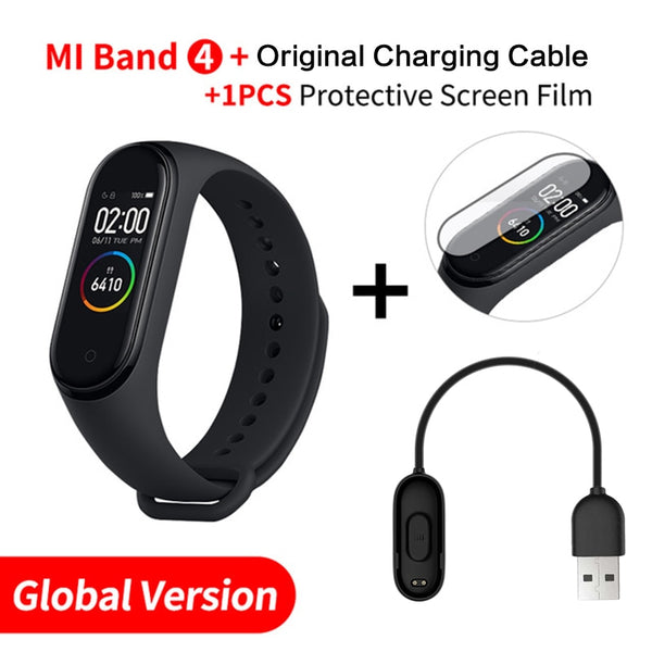 In Stock Original Xiaomi Mi Band 4 Smart Miband 3 Color Screen Bracelet Heart Rate Fitness Tracker Bluetooth5.0 Waterproof Band4