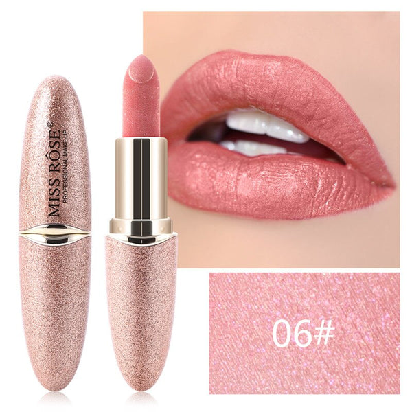 New MISS ROSE Lipstick Matte Waterproof Velvet Lip Stick 18 Colors Sexy Red Brown Pigments Makeup Matte Lipsticks Beauty Lips