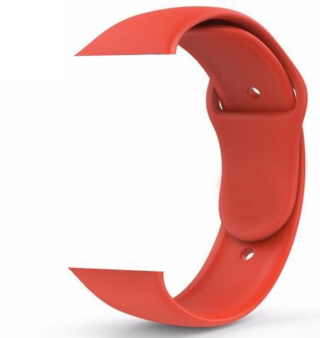 Soft Silicone Sport Band For Apple Watch Series 5 4 3 2 1 42mm 38mm 40mm 44mm Wrist Bracelet Strap For iWatch