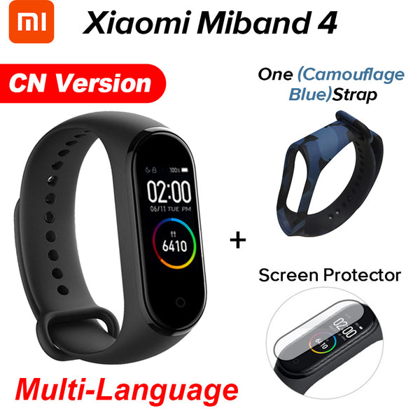 In Stock Original Xiaomi Mi Band 4 Smart Miband 4 Color Screen Bracelet Heart Rate Fitness Tracker Bluetooth5.0 Waterproof Band4