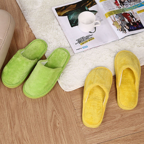 Women Men Shoes Slippers Men Warm Home Plush Soft Slippers Indoors Anti-slip Winter Floor Bedroom Shoes chaussures femme