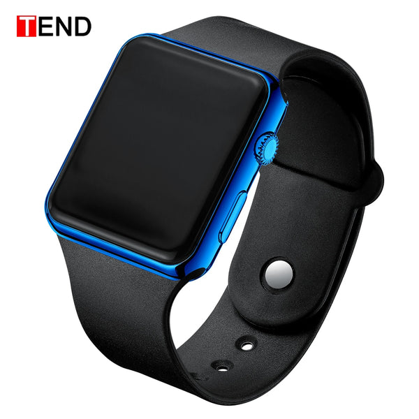 Fashion Men Watch Women Casual Sports Bracelet Watches White LED Electronic Digital Candy Color Silicone Wrist Watch Children