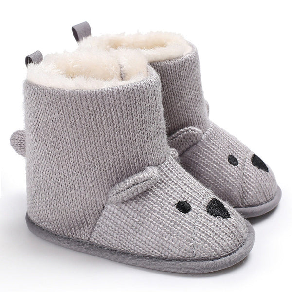 Baby Winter Boots Infant Toddler Newborn Cute Cartoon Bear Shoes Girls Boys First Walkers Super Keep Warm Snowfield Booties Boot