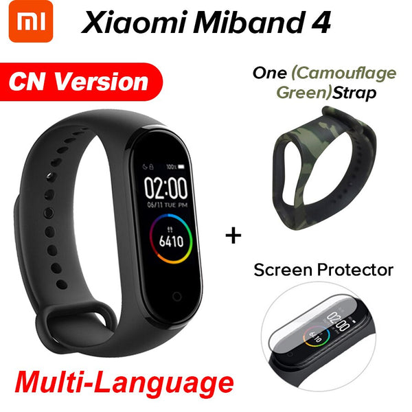 In Stock Original Xiaomi Mi Band 4 Smart Miband 4 Color Screen Bracelet Heart Rate Fitness Tracker Bluetooth5.0 Waterproof Band4