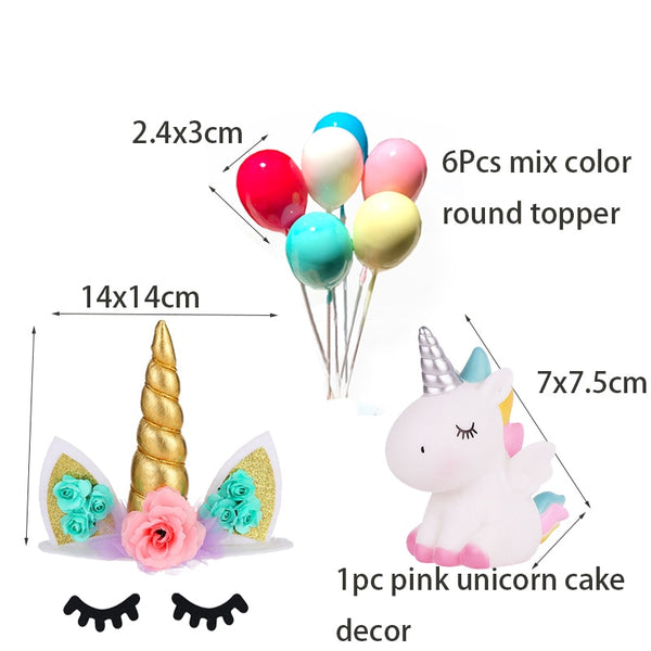 WEIGAO Unicorn Party Decor Birthday Party Decorations Kids Unicorn Theme Paper Hat Napkins Plate Girl Happy Birthday Gifts Sets