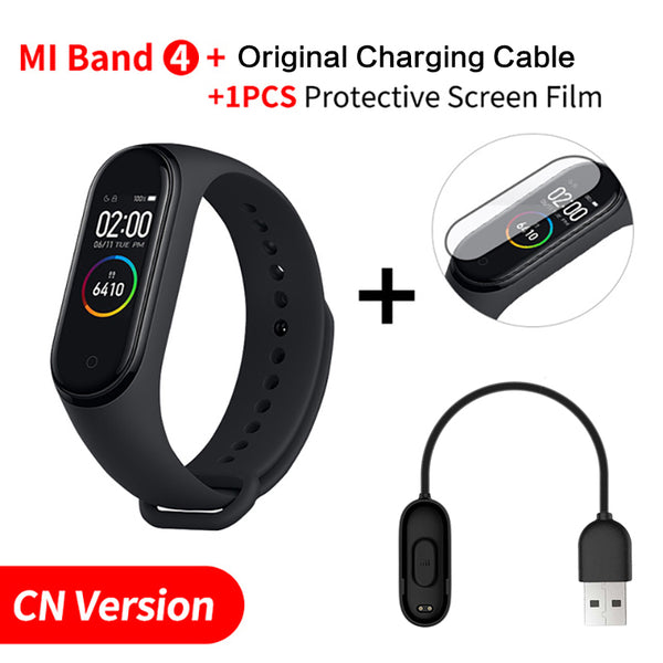 In Stock Original Xiaomi Mi Band 4 Smart Miband 3 Color Screen Bracelet Heart Rate Fitness Tracker Bluetooth5.0 Waterproof Band4