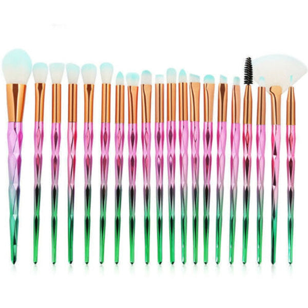 20PCS Unicorn Beauty Makeup Brushes Tool Set Blending Cosmetic  Powder Eye Shadow Brush