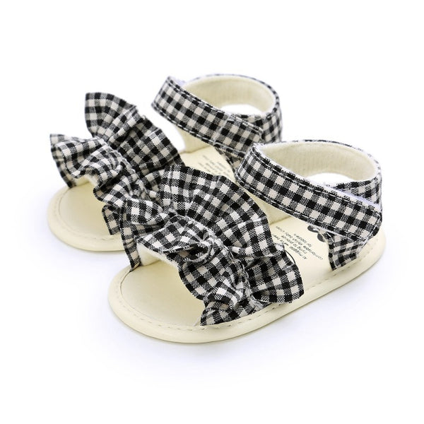 Summer Baby Sandals for Girls Newborn Dot Bow Princess Baby Girl Shoes Cotton Sandals Baby Girl Shoes