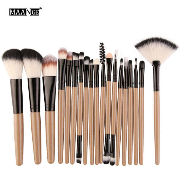 MAANGE 6/15/18Pcs Makeup Brushes Tool Set Cosmetic Powder Eye Shadow Foundation Blush Blending Beauty Make Up Brush Maquiagem