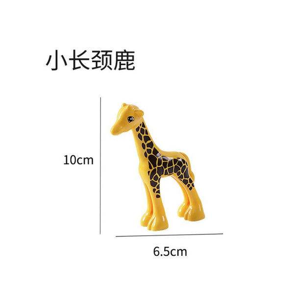 Zoo Animal Dinosaur Building Blocks Original Classic Bricks Accessory Kids Toys Compatible with Duplo Panda Elephant