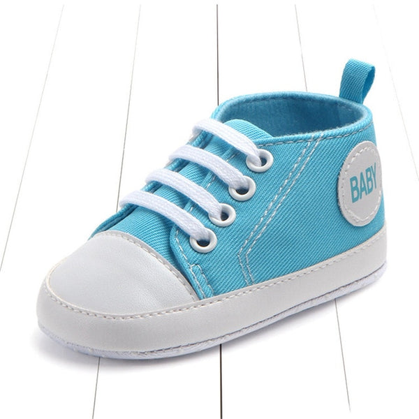 New Canvas Classic Sports Sneakers Newborn Baby Boys Girls First Walkers Shoes Infant Toddler Soft Sole Anti-slip Baby Shoes