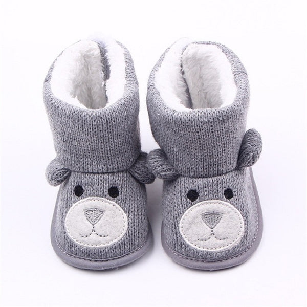 Baby Winter Boots Infant Toddler Newborn Cute Cartoon Bear Shoes Girls Boys First Walkers Super Keep Warm Snowfield Booties Boot