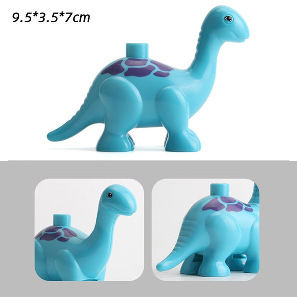 Zoo Animal Dinosaur Building Blocks Original Classic Bricks Accessory Kids Toys Compatible with Duplo Panda Elephant