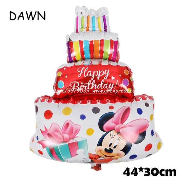 112cm Giant Mickey Minnie Mouse Balloon Cartoon Foil Birthday Party Balloon Kids Birthday Party Decorations Classic Toys Gift