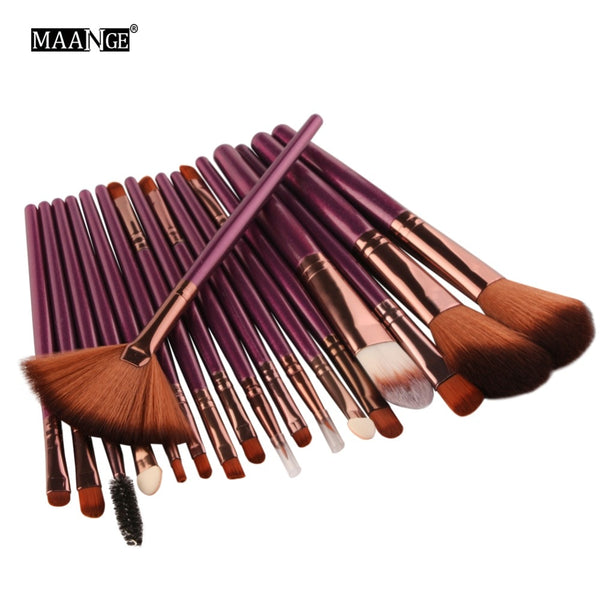 MAANGE 6/15/18Pcs Makeup Brushes Tool Set Cosmetic Powder Eye Shadow Foundation Blush Blending Beauty Make Up Brush Maquiagem