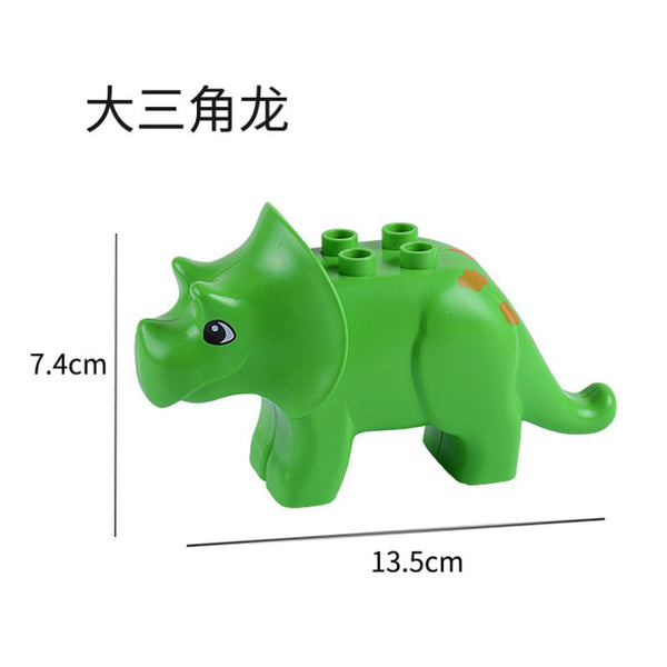 Zoo Animal Dinosaur Building Blocks Original Classic Bricks Accessory Kids Toys Compatible with Duplo Panda Elephant