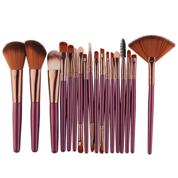 MAANGE 18pcs/set Makeup Brushes Kit Powder Eye Shadow Foundation Blush Blending Beauty Women Cosmetic Make Up Brush Maquiagem