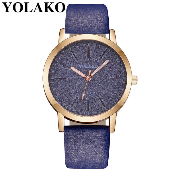 Luxury Brand Leather Quartz Women's Watch Ladies Fashion Watch Women Wristwatches Clock relogio feminino masculino #A