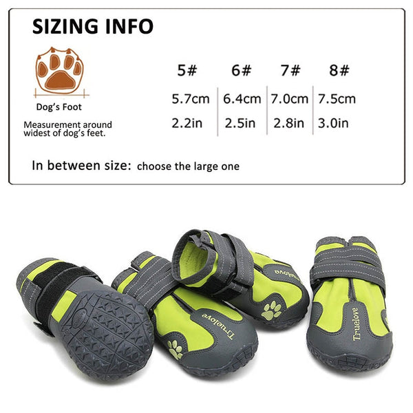 Truelove Waterproof Dog Shoes For Dogs Winter Summer Rain Snow Dog Boots Sneakers Shoes For Big Dogs Husky Outdoor Buty Dla Psa