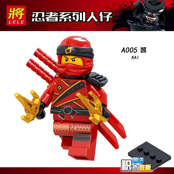 1pcs Ninja Kai Cole Jay Zane Lloyd Nya Mini action Figures Building Blocks Kids Toy Gift Compatible Legoingly Ninjagoed For Kids