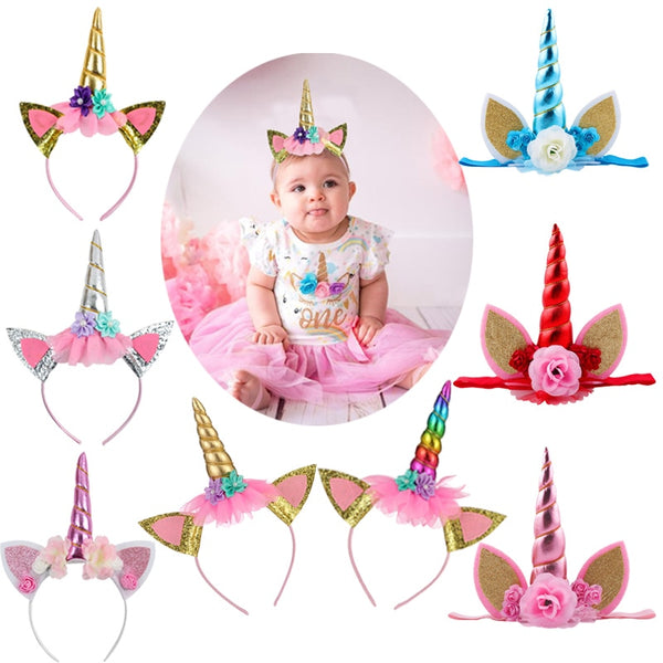 WEIGAO Unicorn Party Decor Birthday Party Decorations Kids Unicorn Theme Paper Hat Napkins Plate Girl Happy Birthday Gifts Sets