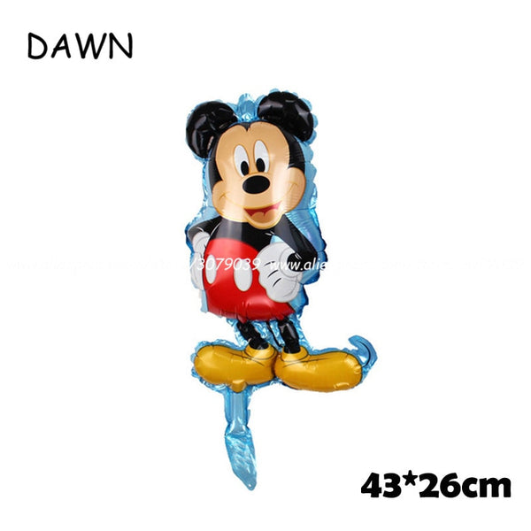 112cm Giant Mickey Minnie Mouse Balloon Cartoon Foil Birthday Party Balloon Kids Birthday Party Decorations Classic Toys Gift