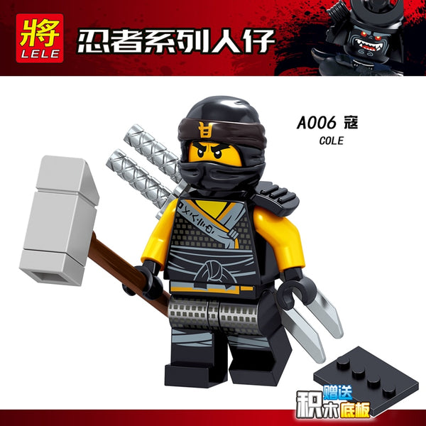 1pcs Ninja Kai Cole Jay Zane Lloyd Nya Mini action Figures Building Blocks Kids Toy Gift Compatible Legoingly Ninjagoed For Kids