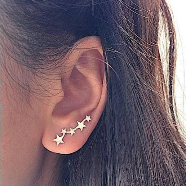 New Crystal Flower Drop Earrings for Women Fashion Jewelry Gold Silver Rhinestones Earrings Gift for Party and Best Friend