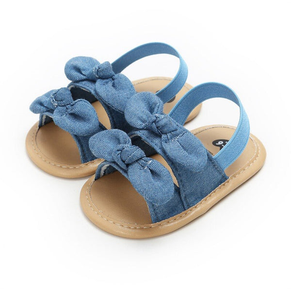 Summer Baby Sandals for Girls Newborn Dot Bow Princess Baby Girl Shoes Cotton Sandals Baby Girl Shoes