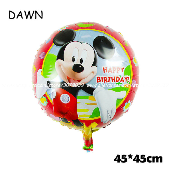 112cm Giant Mickey Minnie Mouse Balloon Cartoon Foil Birthday Party Balloon Kids Birthday Party Decorations Classic Toys Gift