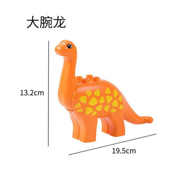 Zoo Animal Dinosaur Building Blocks Original Classic Bricks Accessory Kids Toys Compatible with Duplo Panda Elephant