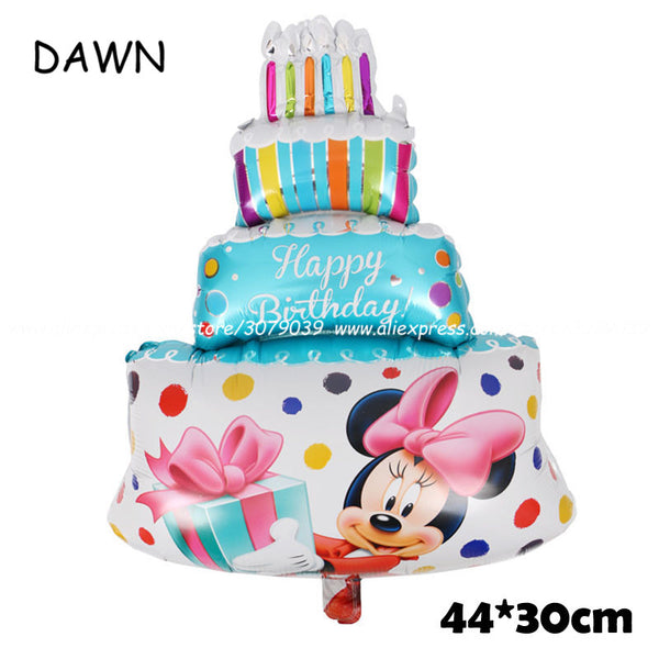 112cm Giant Mickey Minnie Mouse Balloon Cartoon Foil Birthday Party Balloon Kids Birthday Party Decorations Classic Toys Gift