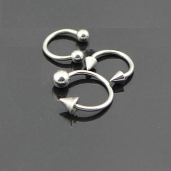 MISANANRYNE Fake Septum Medical Titanium Nose Ring Silver Gold Body Clip Hoop For Women Septum Piercing Clip Jewelry Gift 1pc