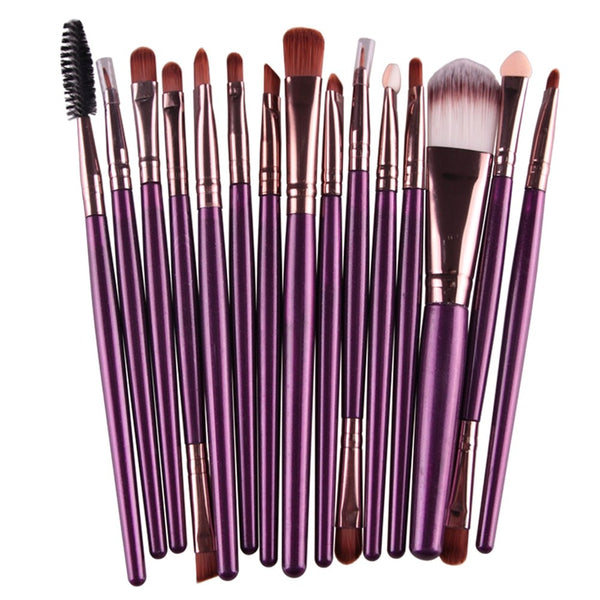 MAANGE 6/15/18Pcs Makeup Brushes Tool Set Cosmetic Powder Eye Shadow Foundation Blush Blending Beauty Make Up Brush Maquiagem