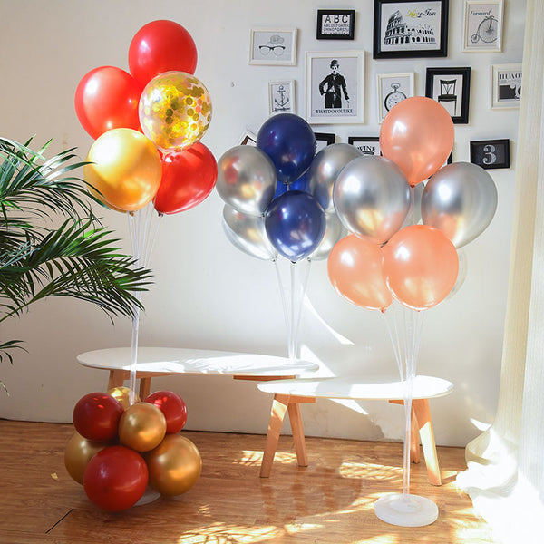 7/10 tube balloon stand birthday balloons arch stick holder wedding decor baloon globos birthday party decorations kids ballon