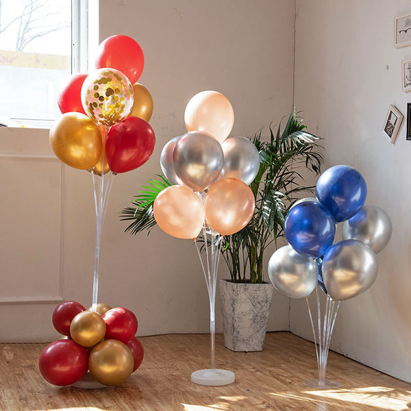 7/10 tube balloon stand birthday balloons arch stick holder wedding decor baloon globos birthday party decorations kids ballon