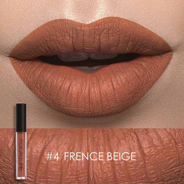 FOCALLURE Matte Lipgloss Sexy Liquid Lip Gloss Matte Long Lasting Waterproof Cosmetic Beauty Keep 24 Hours Makeup lipgloss