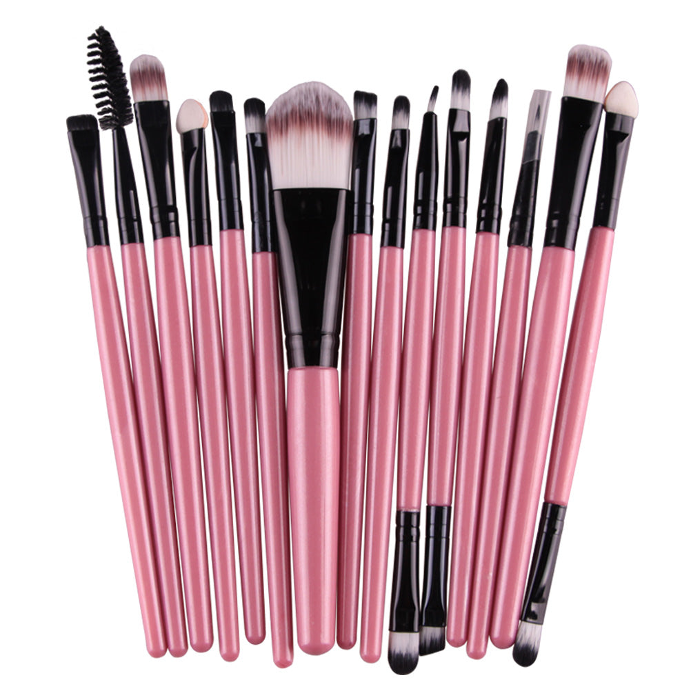 MAANGE Pro 15Pcs Makeup Brushes Set Eye Shadow Foundation Powder Eyeliner Eyelash Lip Make Up Brush Cosmetic Beauty Tool Kit Hot