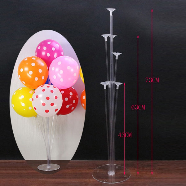 7/10 tube balloon stand birthday balloons arch stick holder wedding decor baloon globos birthday party decorations kids ballon