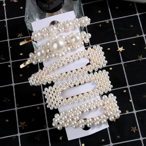 2/4/3/5Pc Hairpins With Pearl Hair Clip Hairband Comb Bobby Pin Barrette Hairpin Headdress Accessories Beauty Styling Tools New