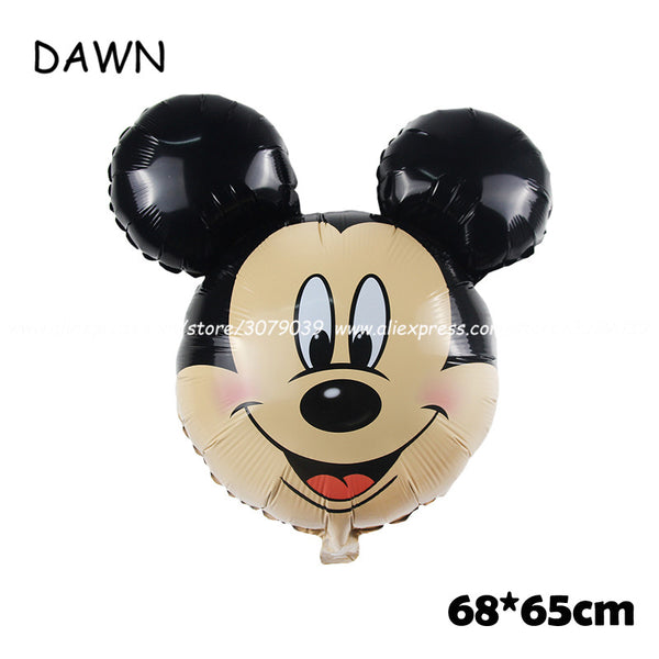 112cm Giant Mickey Minnie Mouse Balloon Cartoon Foil Birthday Party Balloon Kids Birthday Party Decorations Classic Toys Gift