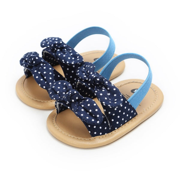 Summer Baby Sandals for Girls Newborn Dot Bow Princess Baby Girl Shoes Cotton Sandals Baby Girl Shoes