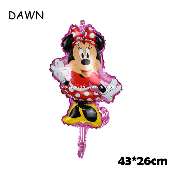 112cm Giant Mickey Minnie Mouse Balloon Cartoon Foil Birthday Party Balloon Kids Birthday Party Decorations Classic Toys Gift