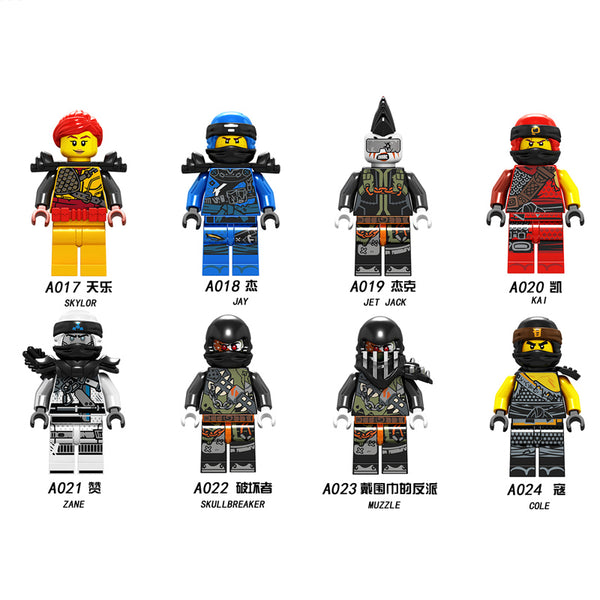 1pcs Ninja Kai Cole Jay Zane Lloyd Nya Mini action Figures Building Blocks Kids Toy Gift Compatible Legoingly Ninjagoed For Kids