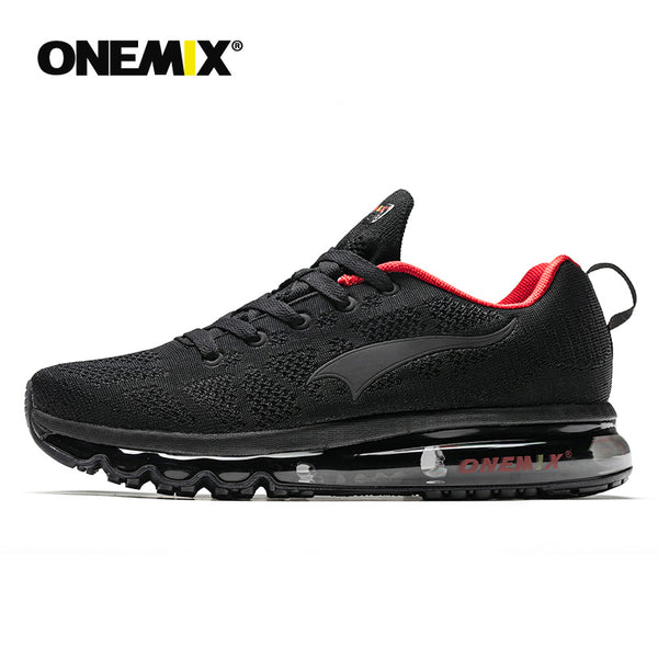 ONEMIX Men's Sport Running Shoes Music Rhythm Men's Sneakers Breathable Mesh Outdoor Athletic Shoe Light Male Shoe Size EU 39-47